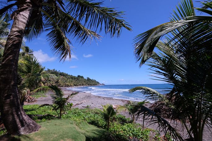 A beach on Dominica