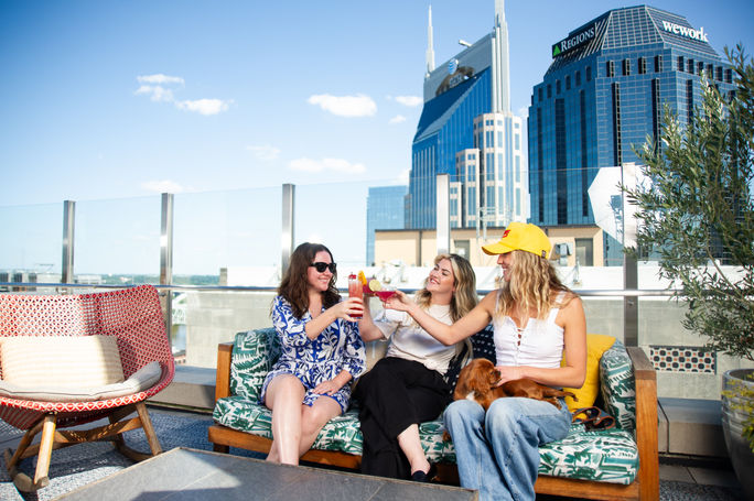 Rare Bird rooftop at Noelle in Nashville, Tennessee