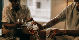 Drinking rum in the Dominican Republic