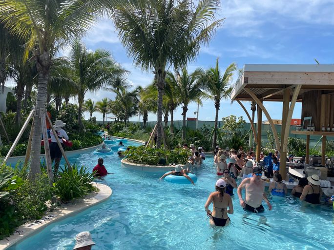 The Floataway Bar is adjacent to the Wandering River at the new Great Tides Waterpark The Floataway Bar is adjacent to the Wandering River at the new Great Tides Waterpark