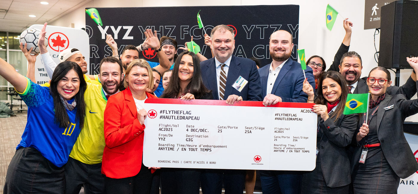 Image: YYZ-GIG Air Canada launch at Toronto Pearson (Photo Credit: Air Canada)