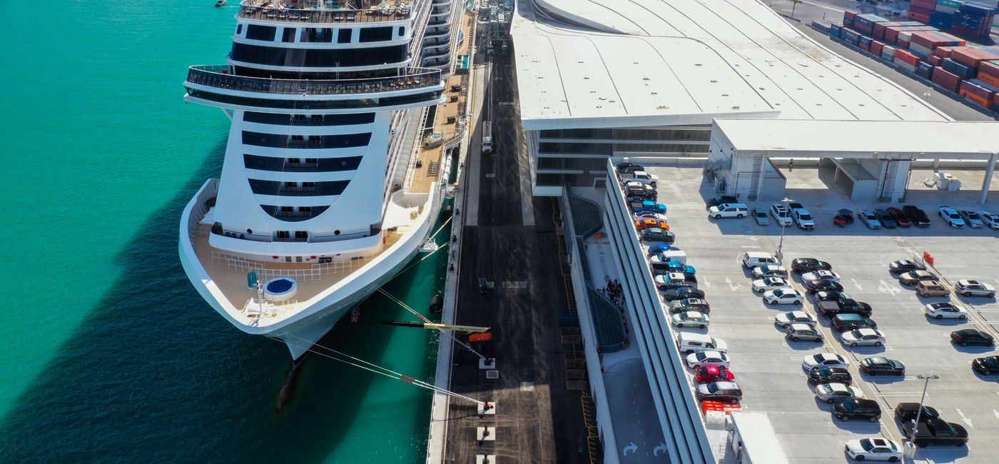 Image: MSC Seascape docked at the new MSC Miami Cruise Terminal. (Photo Credit: MSC Cruises)