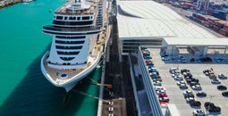 MSC Seascape docked at the new MSC Miami Cruise Terminal.