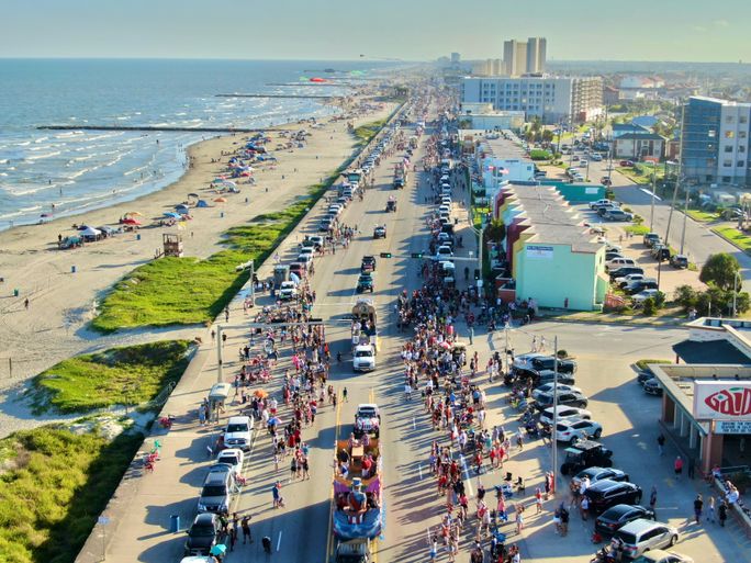 Visit Galveston, independence day, parades, galveston island