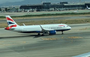 British Airways plane, airplane, runaway, tarmac,