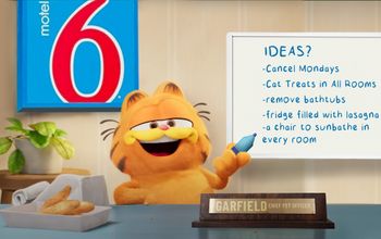 Garfield becomes Motel 6's first-ever Chief Pet Officer. 