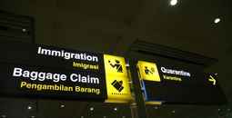 airport signs, indonesia, bali airport, I Gusti Nguraj Rai airport