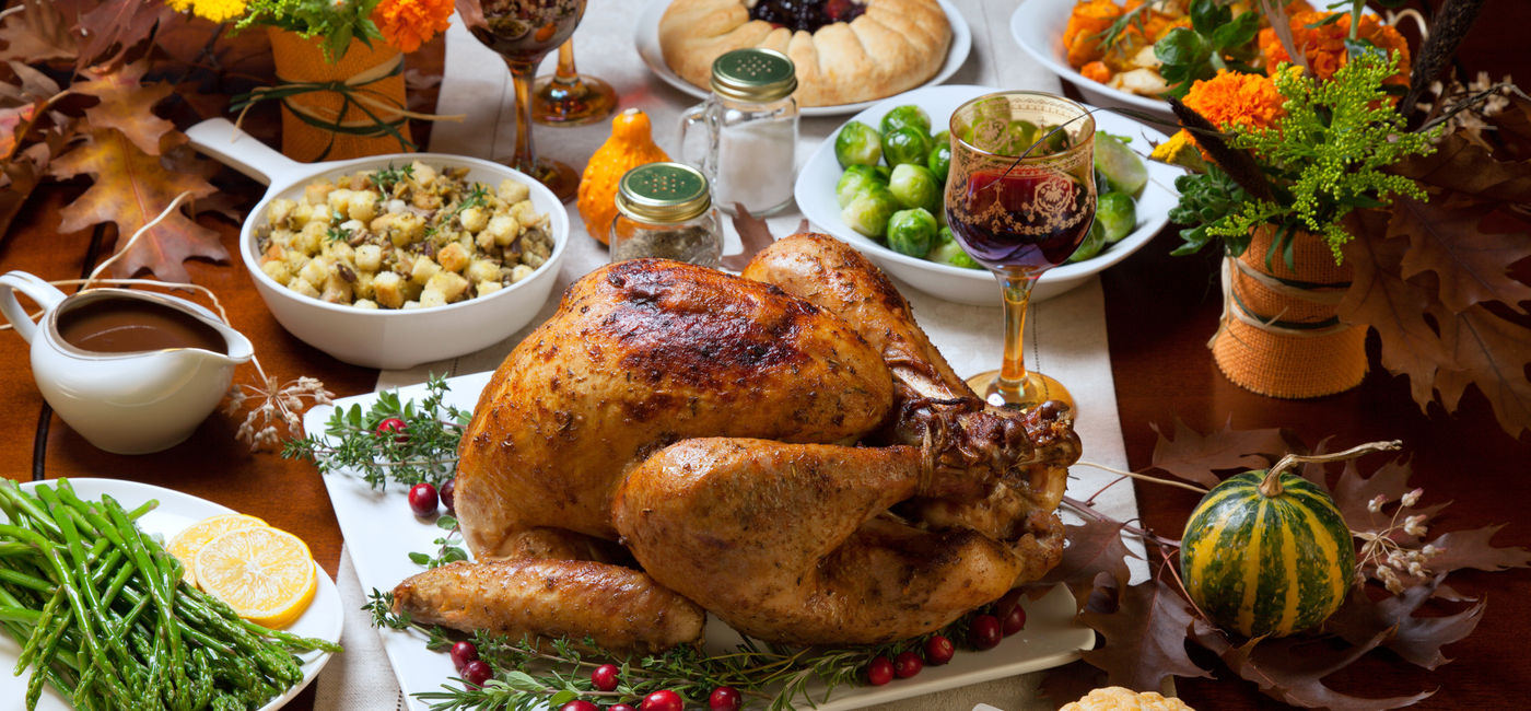Image: A traditional Thanksgiving Day dinner. (Photo Credit: Adobe Stock/evgenyb)