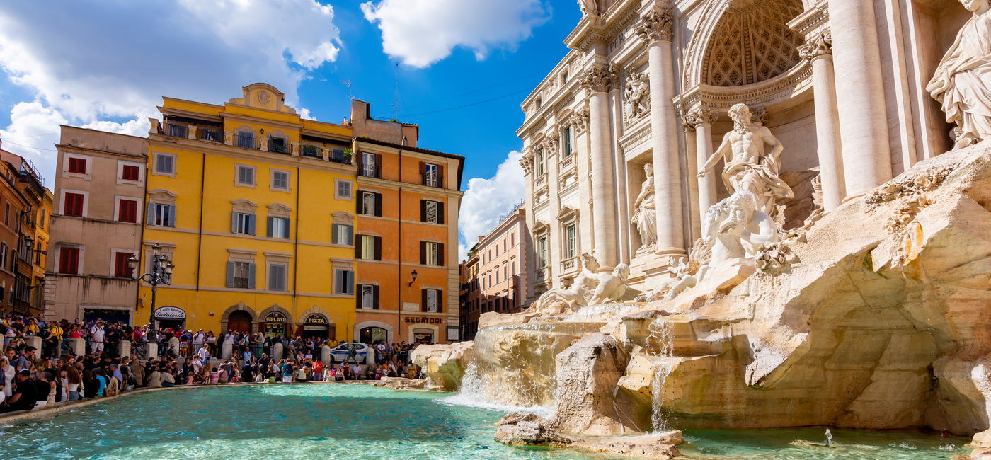 Image: Officials in Rome are considering new regulations to limit visitors to the Trevi Fountain. (Photo Credit: Courtesy AdobeStock)
