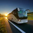 Bus ready for the holidays.