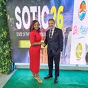 CTO Secretary-General and CEO Dona Regis-Prosper congratulates Antigua and Barbuda Minister of Tourism Charles “Max” Fernandez.