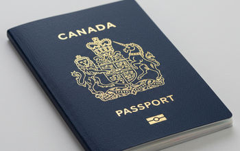 Canadian passport.