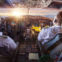 Pilot, plane, cockpit, travel,