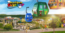Rendering of the Minifigure Skyflyer at LEGOLAND New York