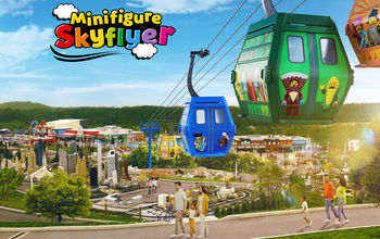 Rendering of the Minifigure Skyflyer at LEGOLAND New York