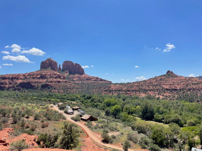 View of Cathedral Rock in Sedona, Arizona