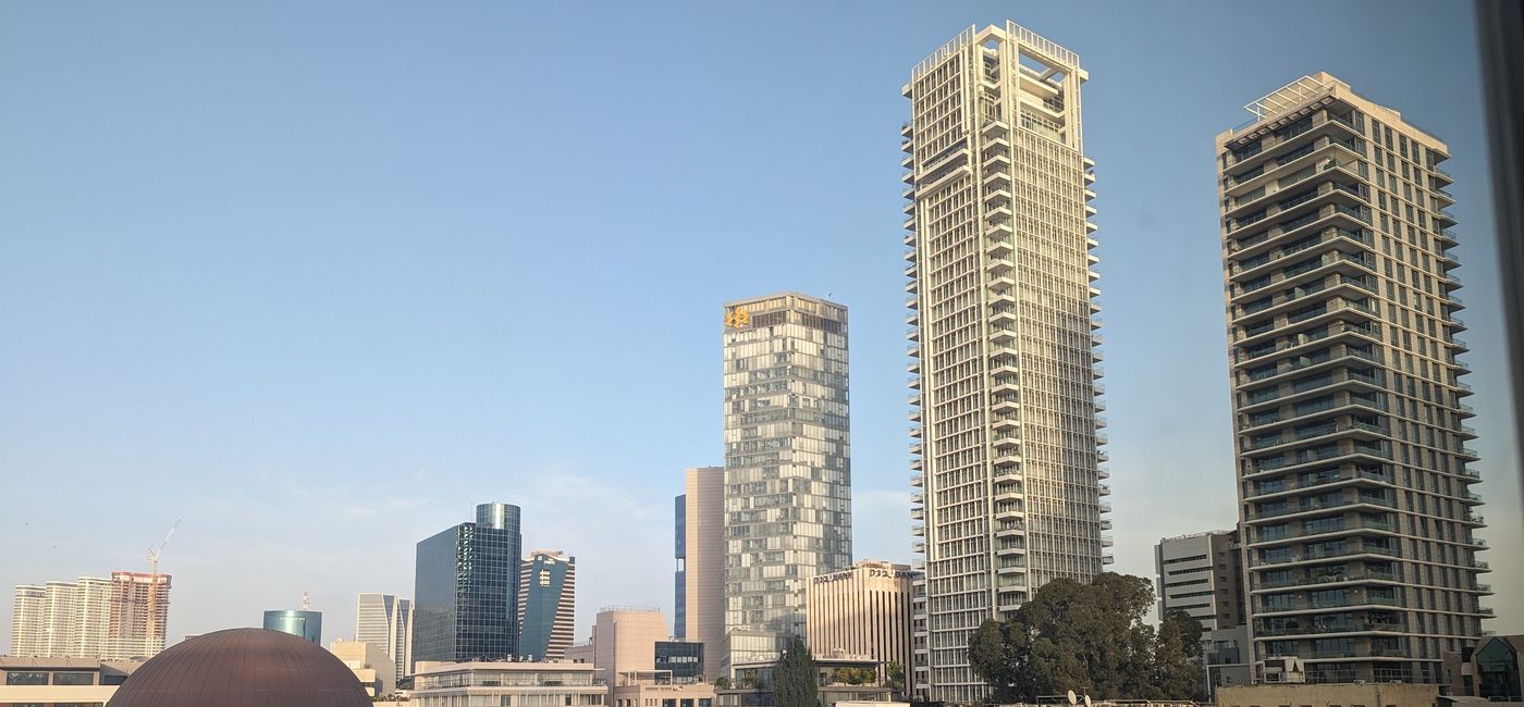 Image: The Tel Aviv skyline. (Source: Claudette Covey)