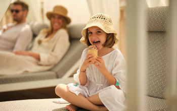 Family enjoying the resort