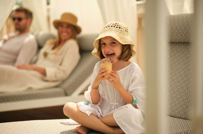 Family enjoying the resort