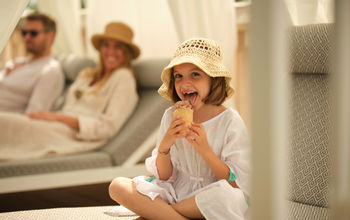 Family enjoying the resort