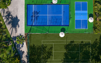 Padel and pickleball courts at Sandos resorts in the Riviera Maya.