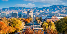 The city skyline of Boise, Idaho