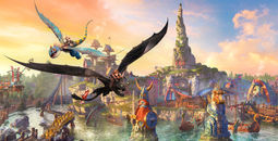 Rendering of How to Train Your Dragon – Isle of Berk at Universal Epic Universe.