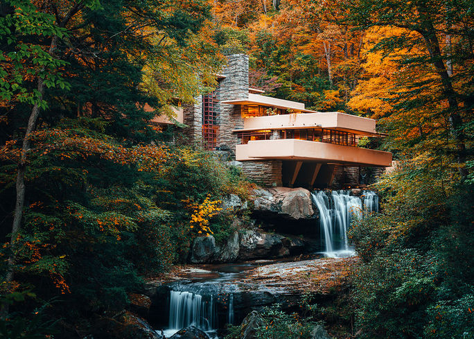 Frank Lloyd Wright's UNESCO Falling Waters Frank Lloyd Wright's UNESCO Falling Waters