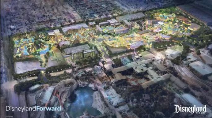 Rendering of DisneylandForward expansion plan.