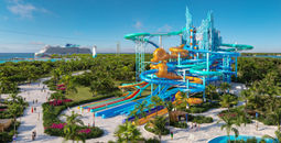 A rendering of the new Great Tides Water Park at Great Stirrup Cay