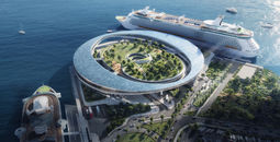 A rendering of the new Outer Harbor cruise terminal
