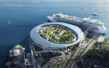 A rendering of the new Outer Harbor cruise terminal