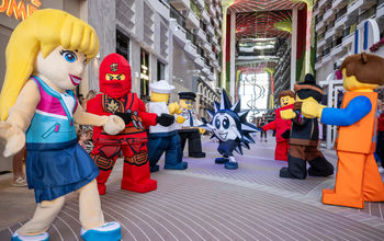 A LEGO Family Parade onboard MSC World America