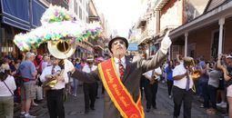 Band playing at the New Orleans French Quarter Fest