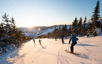 Skiers on the slopes