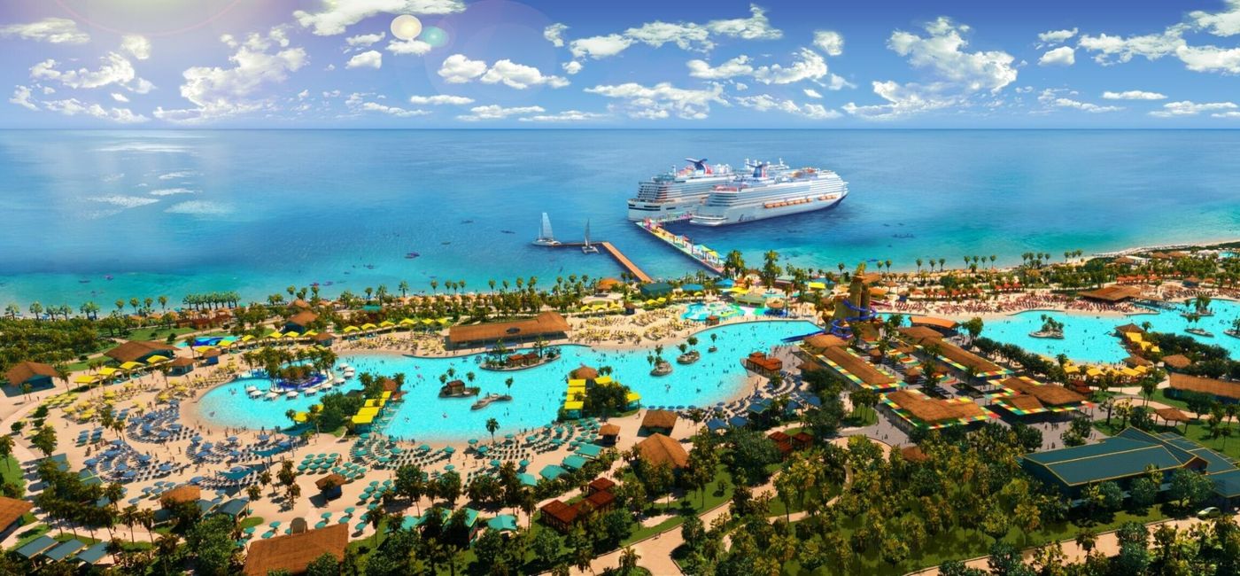 Image: A rendering of Celebration Key, slated to open in July 2025. (Photo Credit: Carnival Cruise Line)