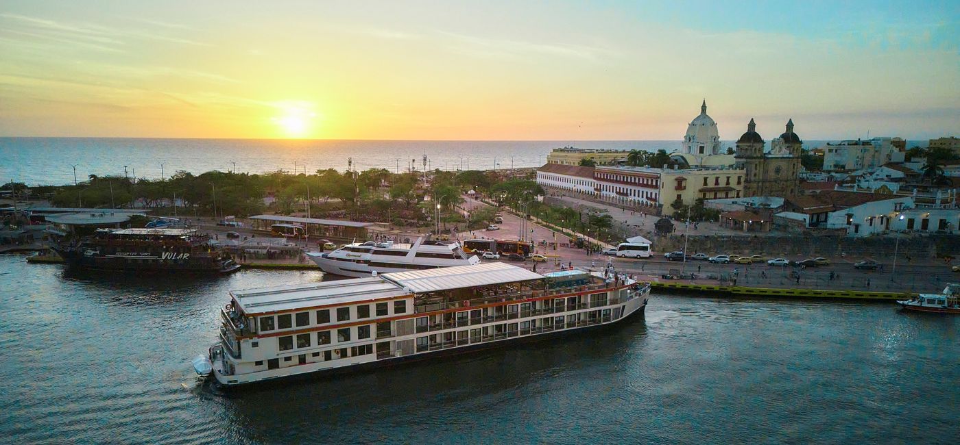 Image: The AmaMelodia in Barranquilla, Colombia. (Photo Credit: AmaWaterways)