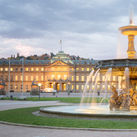Morning View of Stuttgart Schlossplatz