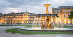 Morning View of Stuttgart Schlossplatz