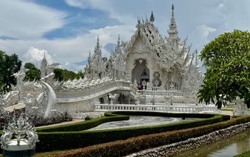 Wat Rong Khun (the White Temple) in Chiang Rai province