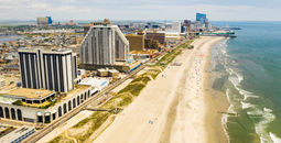 Skyline of Atlantic City, New Jersey.