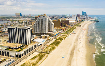 Skyline of Atlantic City, New Jersey.