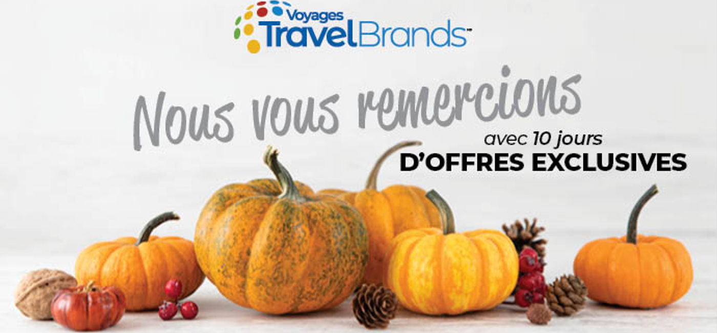 Image: Voyages TravelBrands Action de Grâce