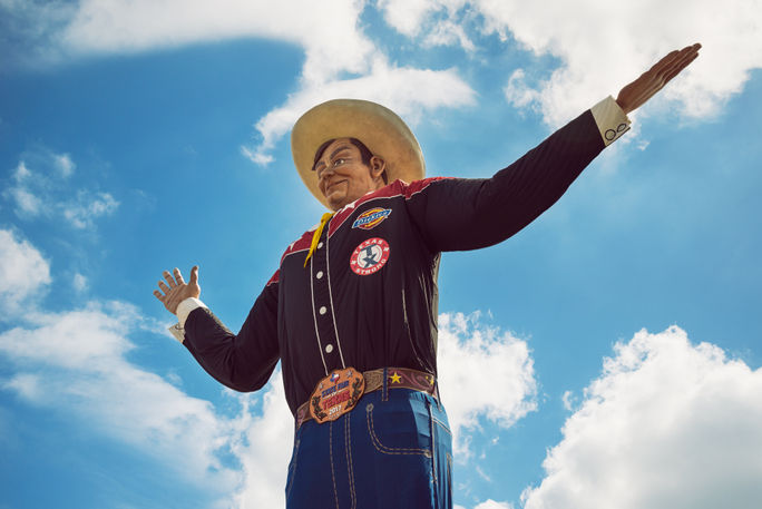 Big Tex statue at Fair Park in Dallas, Texas