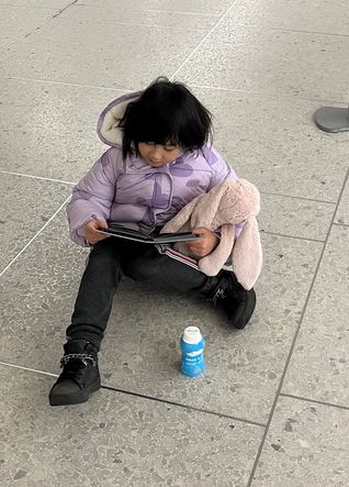 On a Sunday afternoon, the little girl was finally reunited with her beloved Jellycat.