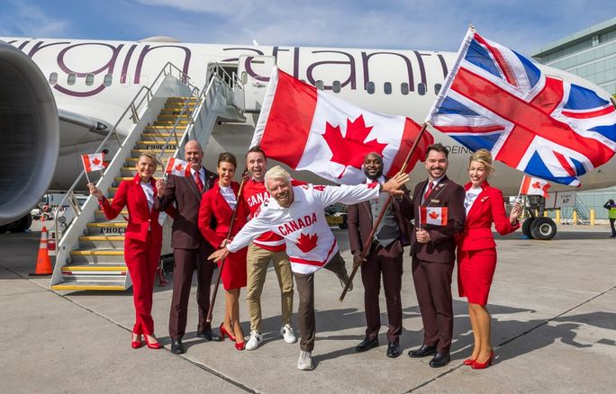 Sir Richard Branson marks Virgin Atlantic's return to YYZ Sir Richard Branson marks Virgin Atlantic's return to YYZ