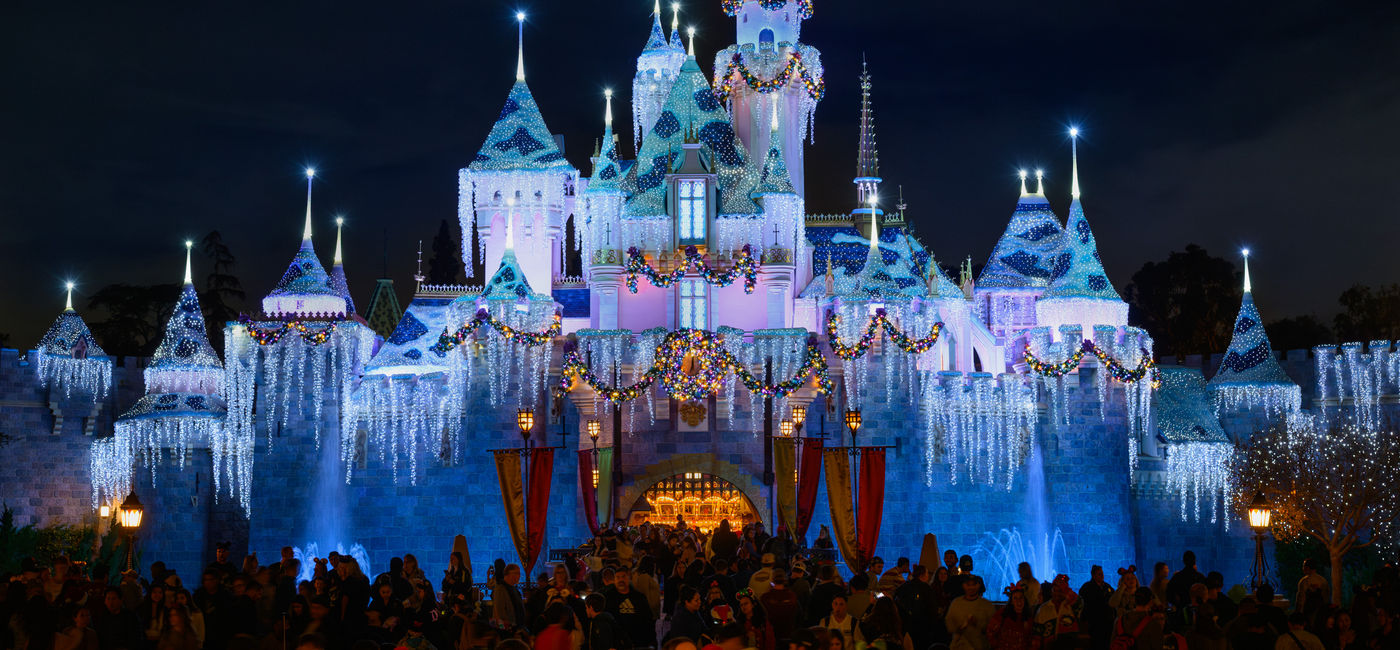 Image: Sleeping Beauty's Winter Castle at Disneyland Resort, Anaheim, California. (Photo Credit: Disneyland Resort)