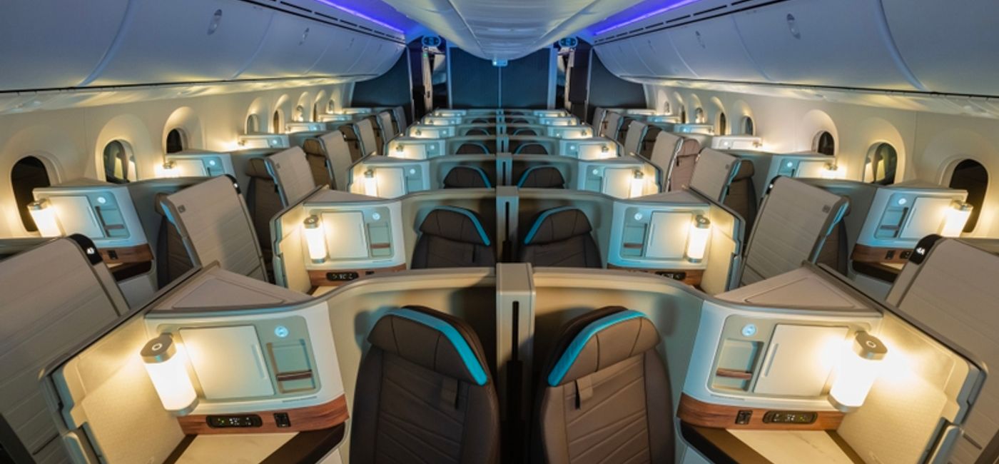 Image: Hawaiian Airlines Dreamliner business class suites (Photo Credit: Courtesy Hawaiian Airlines)