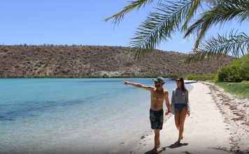 One of the many hidden beaches in Loreto, Mexico.