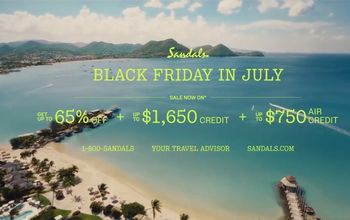 Big Savings. Island Timing. Sandals® Resorts